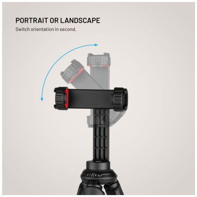 8. FIXED FIXCRT-F-BK Passive Halterung für Mobiltelefone/Smartphones, Schwarz
