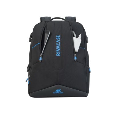 3. RIVACASE RUCKSACK FÜR GAMING-LAPTOP 17,3" BORNEO, SCHWARZ, GAMING, AUS WASSERDICHTEM MATERIAL