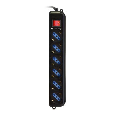 2. TECHLY STECKDOSE MIT USV-KABEL - 6 STECKDOSE