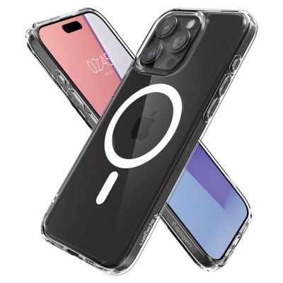 8. Spigen Ultra Hybrid Mag-Hülle mit MagSafe für iPhone 15 Pro – Weiß