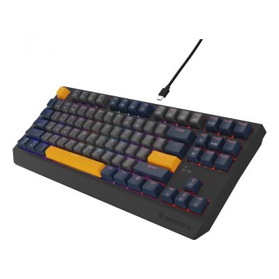 17. GENESIS Thor 230 TKL Gaming-Tastatur USB QWERTY Englisch Blau