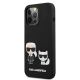 2. Karl Lagerfeld KLHCP13LSSKCK iPhone 13 Pro / 13 6.1" Hardcase schwarz/schwarz Silikon Karl & Choupette