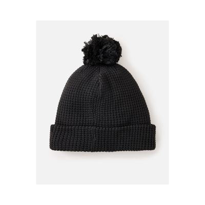 2. RIP CURL Anoeta Reg Pom Pom Beanie Black