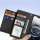 8. Dux Ducis Lawa Lederhülle für iPhone 16e / 17e mit abnehmbarer magnetischer Brieftasche – Schwarz