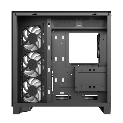 11. GameMax NEX C56 BK Midi-Tower-Computer-Sicherheits- und Halterungssystem Schwarz