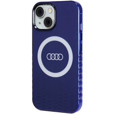 2. Audi IML Big Logo MagSafe Hülle für iPhone 15 / 14 / 13 - blau