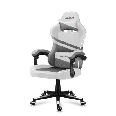 4. Huzaro Force 4.4 Grauer Mesh-Gaming-Stuhl