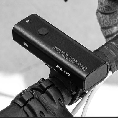 16. Rockbros 24710012001 Fahrrad-Frontlicht 800 lm + USB-C - USB-A-Kabel - Schwarz