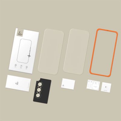 8. Tech-Protect Easy Set+ 3er-Pack Panzerglas für Samsung Galaxy A37 5G