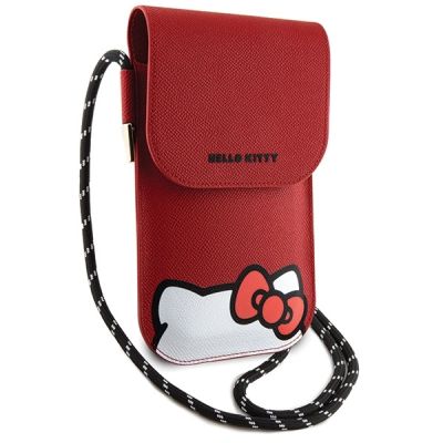 3. Hello Kitty Ledertasche „Hiding Kitty Cord“ – Rot