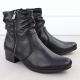 3. Schwarze Damen-Ankle-Boots aus Leder mit hohem Absatz, Modell Rieker 78656-00