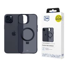 3mk Smoke Case Mag&Stand Hülle für Apple iPhone 15 plus – Schwarz
