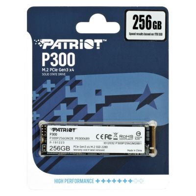 SSD Patriot P300 M.2 PCI-Ex4 NVMe 256 GB 1,7 GB/s