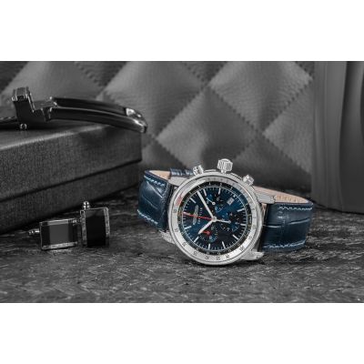 6. ZEPPELIN LZ14 Marine Chronograph Herrenuhr 8888-3 + Box