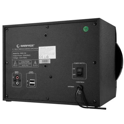 5. RAMPAGE Gaming-Lautsprecher RMS-G8 25 W BT USB SD FM