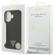 8. Guess Glitter Triangle Logo MagSafe Case für iPhone 17 - Schwarz