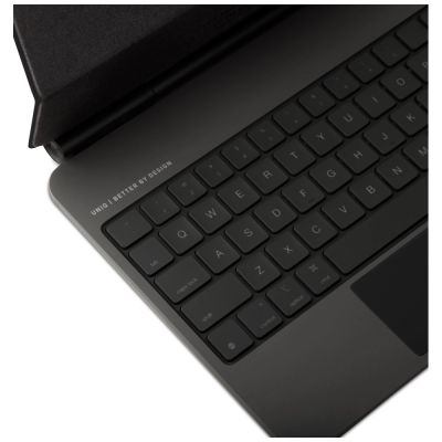 3. Uniq Venno Pro Magnetische Smart-Hülle mit Tastatur für iPad Air 13" 2024/2025 / iPad Pro 13" 2024 – Schwarz