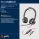 176. HP Poly Blackwire 8225 USB-C/A kabelgebundene Kopfhörer