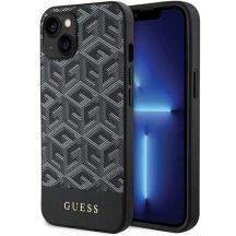 Guess GCube Stripes MagSafe Hülle für iPhone 15 / 14 / 13 – Schwarz