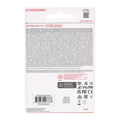 4. Sandisk Ultra Go microSD UHS-I 256GB MicroSD 190MB/s(R)