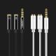 9. Ugreen Kabel Kopfhörersplitter Miniklinke 3,5 mm - 2 x Miniklinke 3,5 mm (Mikrofon + Stereoausgang) schwarz (AV141)