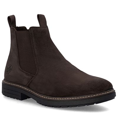 Rieker 33180-28 Herren-Chelsea-Boots aus braunem, gefüttertem Leder