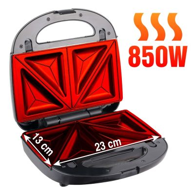 18. ELDOM Multifunktions-Sandwichmaker 5 in 1 ST250 850W AUSTAUSCHBARE PLATTEN: SANDWICH, GRILL, WAFFELN, NÜSSE, MINI-DONUTS