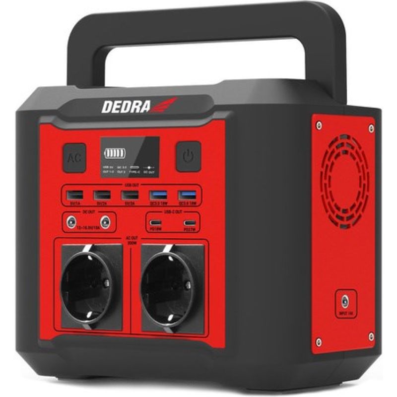 16. DEDRA DEZS0300 300/500W 296Wh/20Ah/14,8V Powerstation
