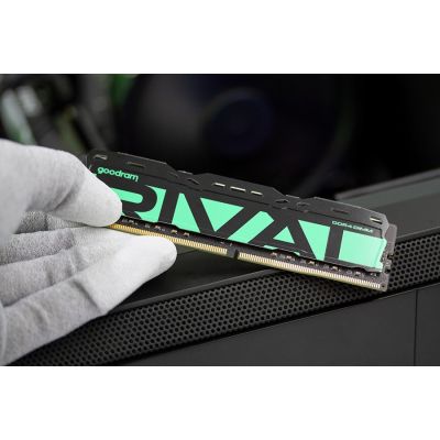 8. DDR4 32 GB 3200 MHz UDIMM goodram RIVAL Radiant Green