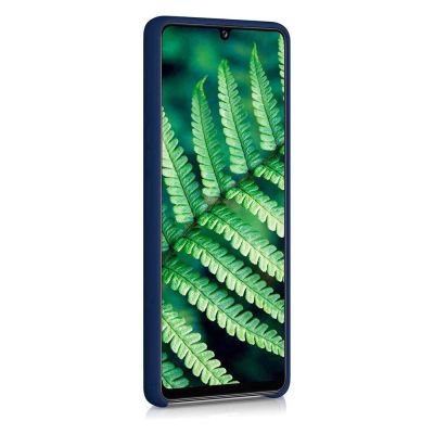 2. Silicone Case Flexibel Gummi Handyhülle Silikon Schutzhülle für Samsung Galaxy A42 5G blau