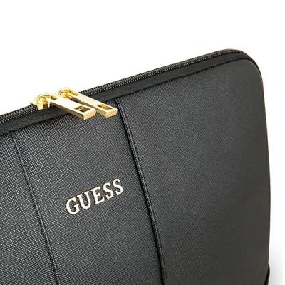 4. Guess Sleeve GUCS13TBK 13" schwarz/schwarzes Saffiano