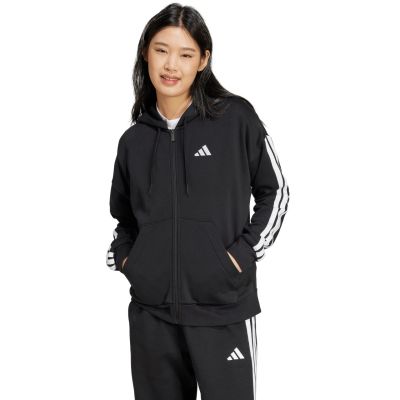 2. adidas Essentials 3-Streifen-Kapuzenpullover mit durchgehendem Reißverschluss W JE1283