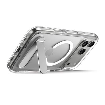 8. Spigen Ultra Hybrid "S" MagSafe Case für iPhone 17 Pro - Klar und Weiß