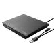 SAVIO Externer Slim-CD/DVD-R/RW-Brenner – USB-C/USB-A, AK-59
