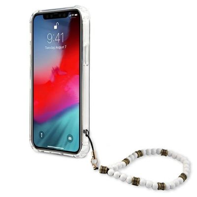 5. Guess GUHCP12LKPSWH iPhone 12 Pro Max 6,7" Transparentes Hardcase White Pearl