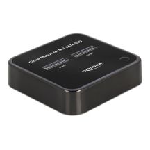 DeLOCK M.2 Dockingstation für 2 x M.2 SATA SSDs mit Klonfunktion