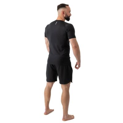 40. Rashguard Kurzarm schwarz BlackRS - S