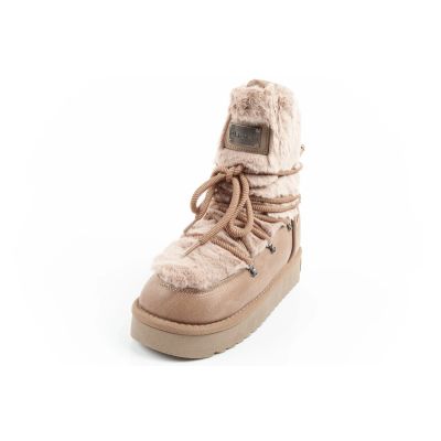 12. D.Franklin Damen Winter Schneestiefel, modisches Fellfutter, braun hoch