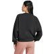 3. adidas Essentials Feelcozy Damen-Sweatshirt mit kleinem Logo, Schwarz, JC5932