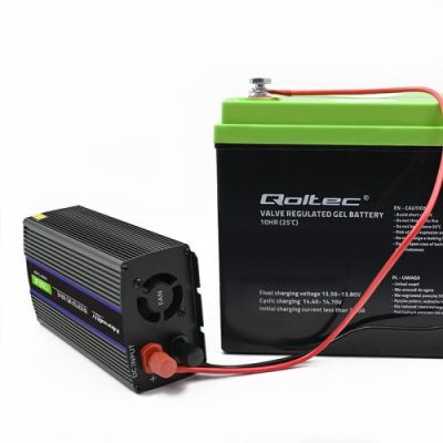 15. QOLTEC Spannungswandler Monolith 1200 MS Welle | 12 V auf 230 V | 600/1200 W | USB