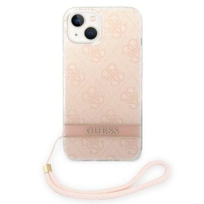 2. Guess GUOHCP14MH4STP iPhone 14 Plus 6,7 "rosa / rosa Hardcase 4G Print Strap