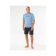 4. Herren Lycra RIP CURL Icons Of Surflite UPF Kurzarmhemd blau
