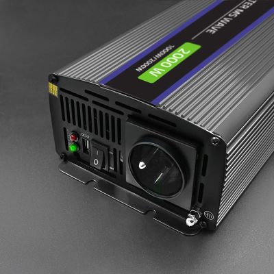 9. Qoltec Monolith 2000 MS Wave Spannungswandler | 12 V auf 230 V | 1000/2000 W | USB