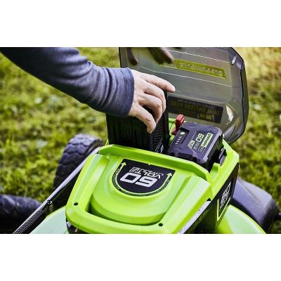 3. 60V 51cm Selbstfahrender Rasenmäher GREENWORKS GD60LM51SPK4 - Ladegerät + 4Ah Akku-Set - 2514307UB