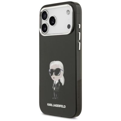 2. Karl Lagerfeld IML Aquarelle Karl & Logo MagSafe Hülle für iPhone 17 Pro Max - Schwarz