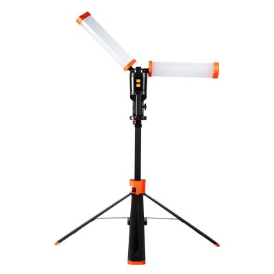 7. NEO Tools 99-099 Doppellampe auf Stativ, 2 x 4300 lm