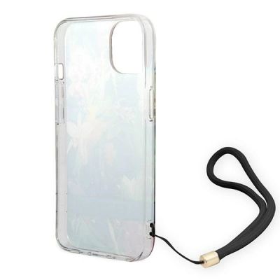 6. Guess GUOHCP14MHFLSB iPhone 14 Plus 6,7 "blau / blauer Hardcase Flower Strap