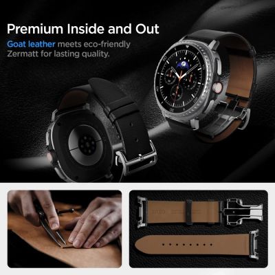 7. Spigen Enzo Armband für Samsung Galaxy Watch 40/44/46 mm - Schwarz