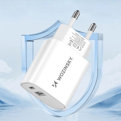 13. Wozinsky WGWCW USB-A USB-C 20W Wandladegerät - Weiß