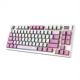 6. MSI FORGE GK600 TKL Kabellose Gaming-Tastatur Violett USB + Bluetooth QWERTZ Spanisch Pink, Lila, Weiß